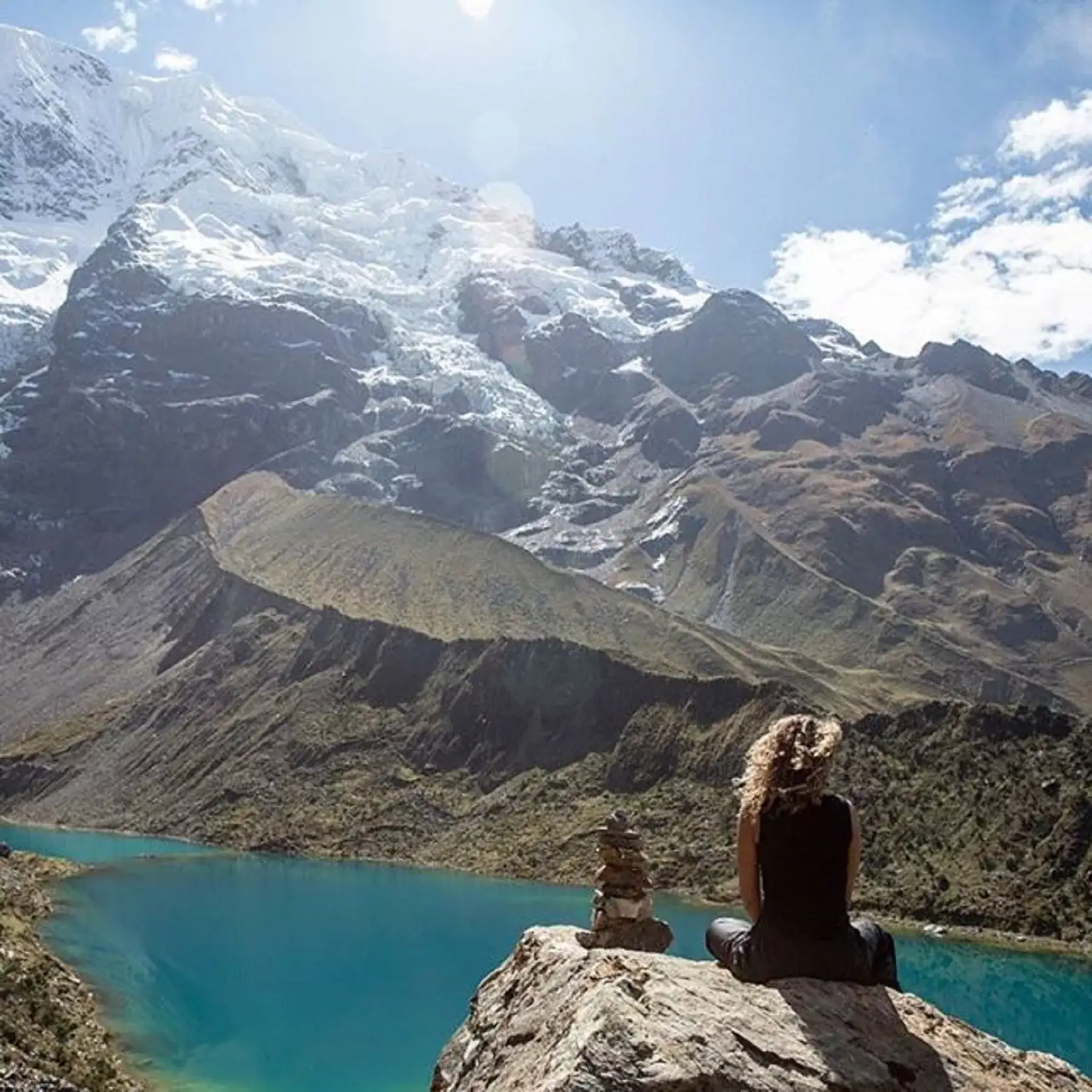 Trilha em Salkatay no Peru