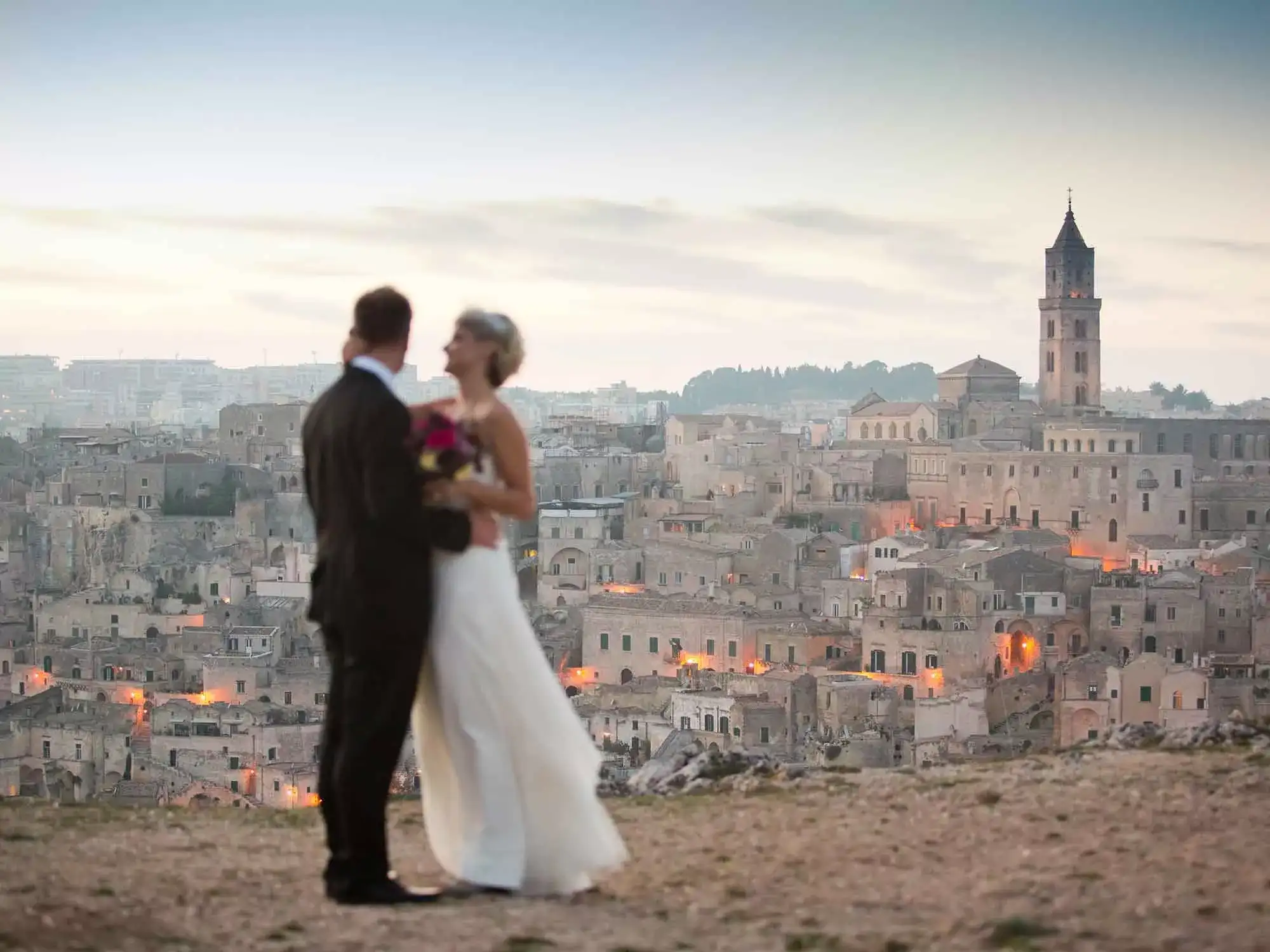 Pacote de casamento Elopement Wedding no Le Grotte Della Civita em Matera