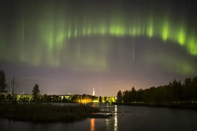 Aurora Boreal em Rovaniemi, Finlândia