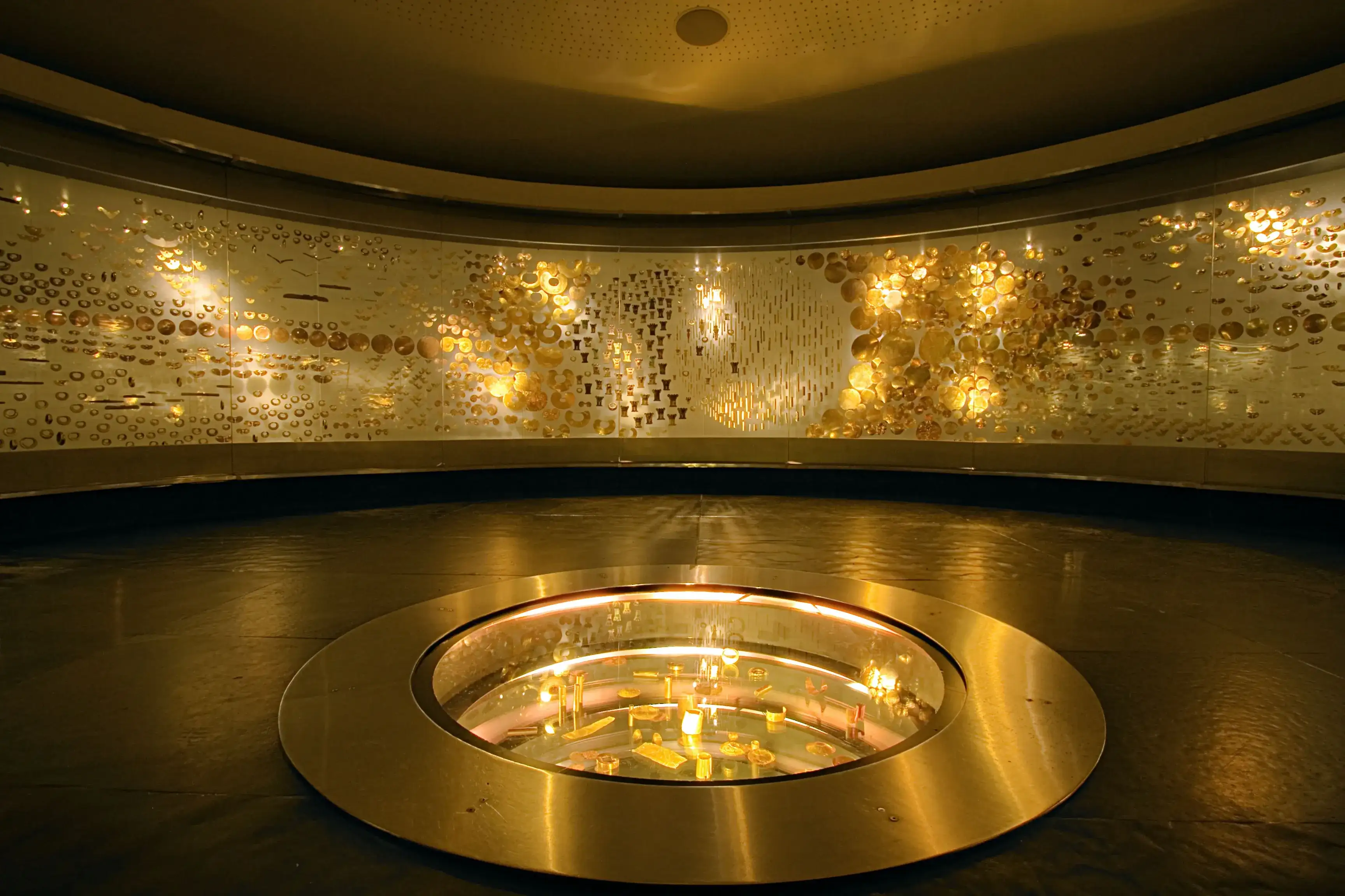 Sala no museu de ouro em Bogotá