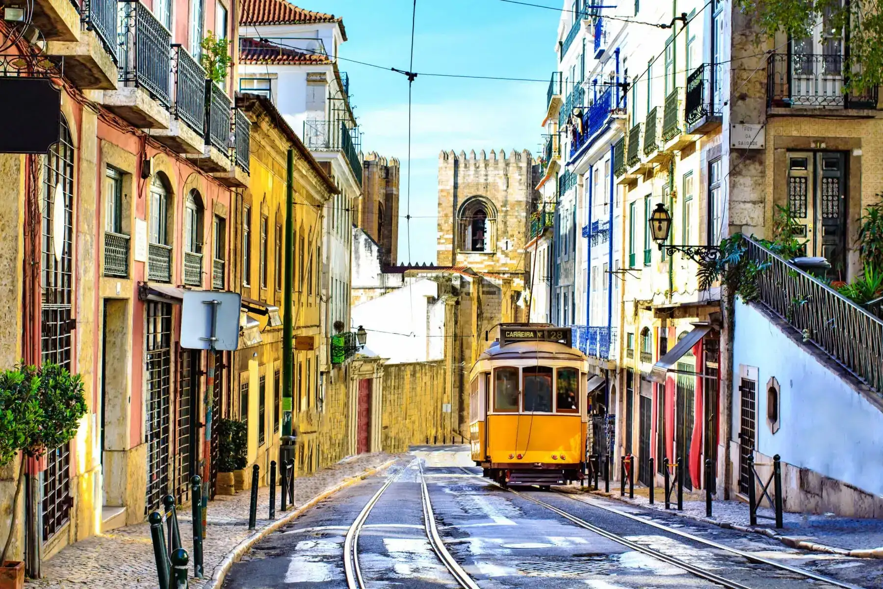 Bonde Elétrico em Lisboa, Portugal