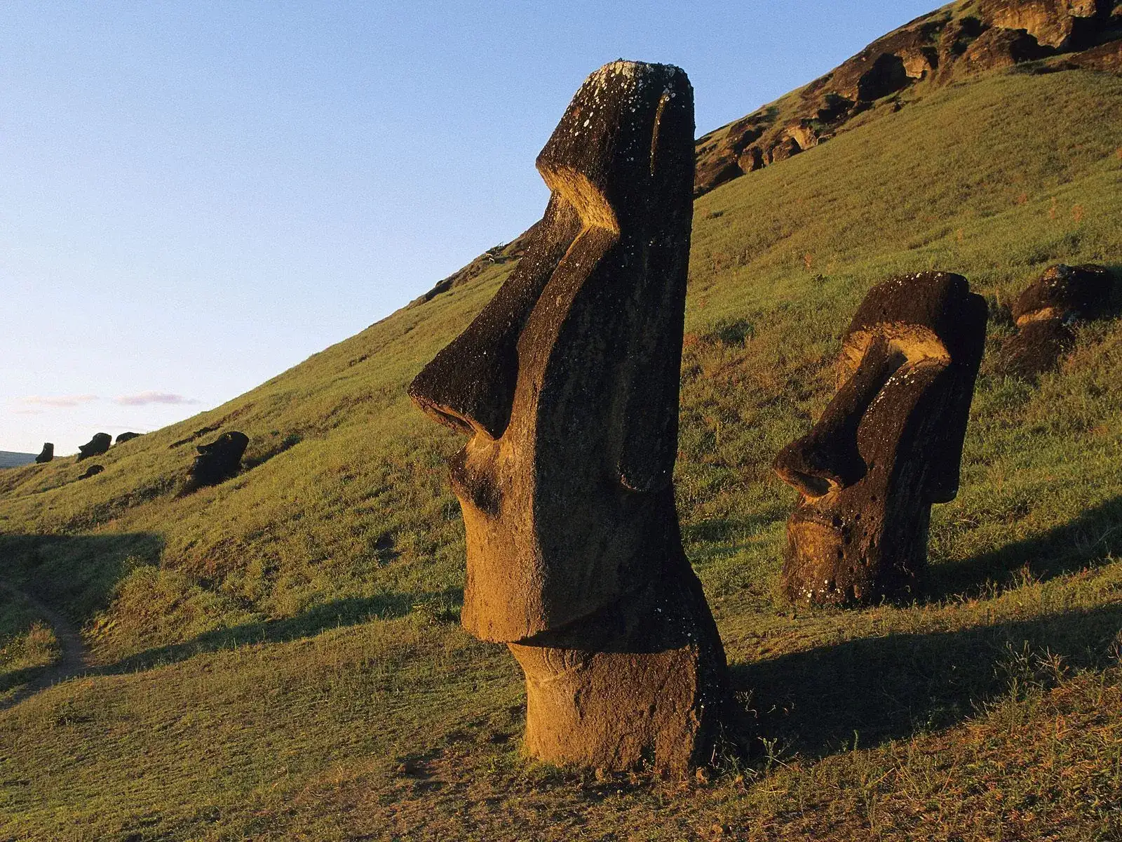 Estatuas Moai na Ilha da Páscoa, Chile