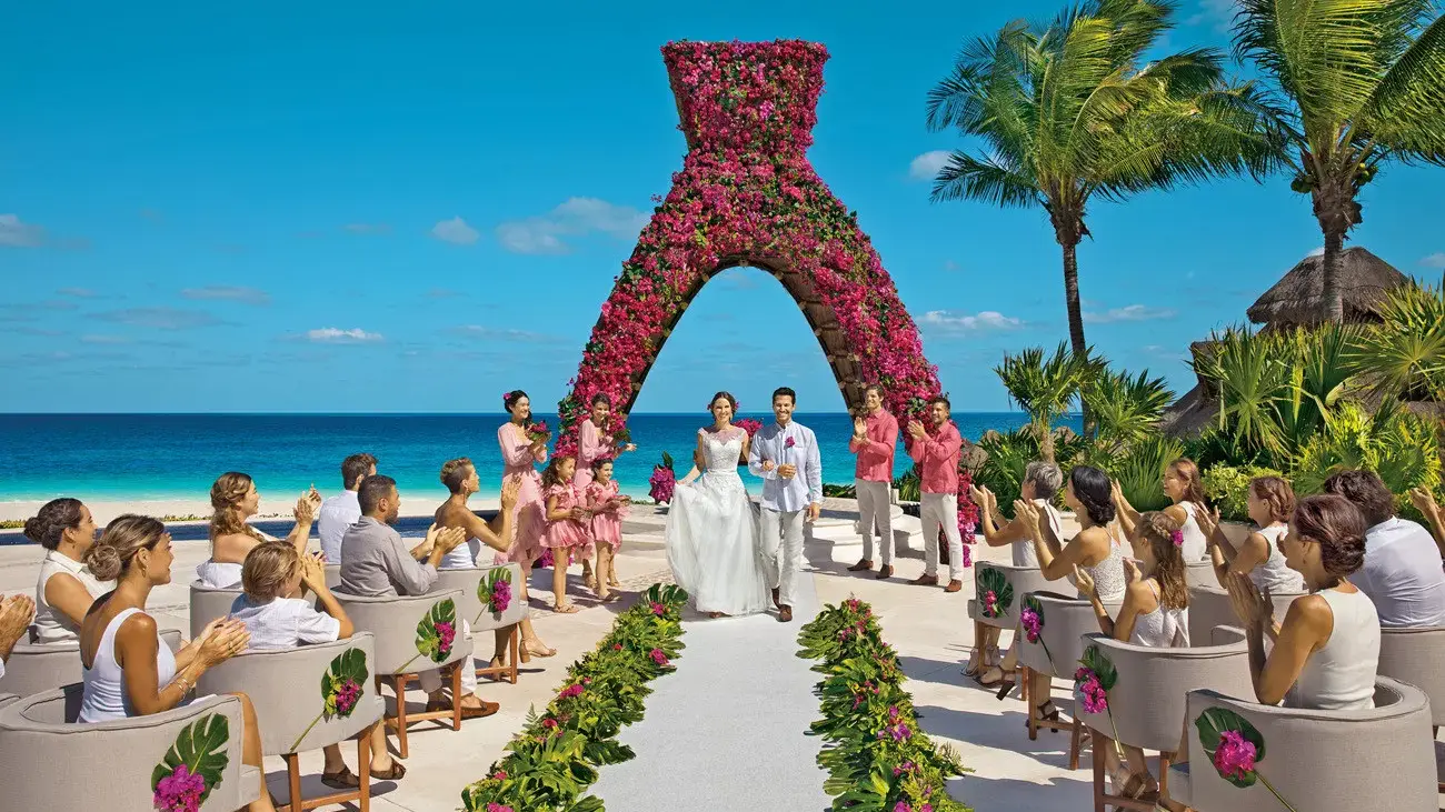 Banner de casamento - Casamento no Destino no Dreams Riviera Cancun