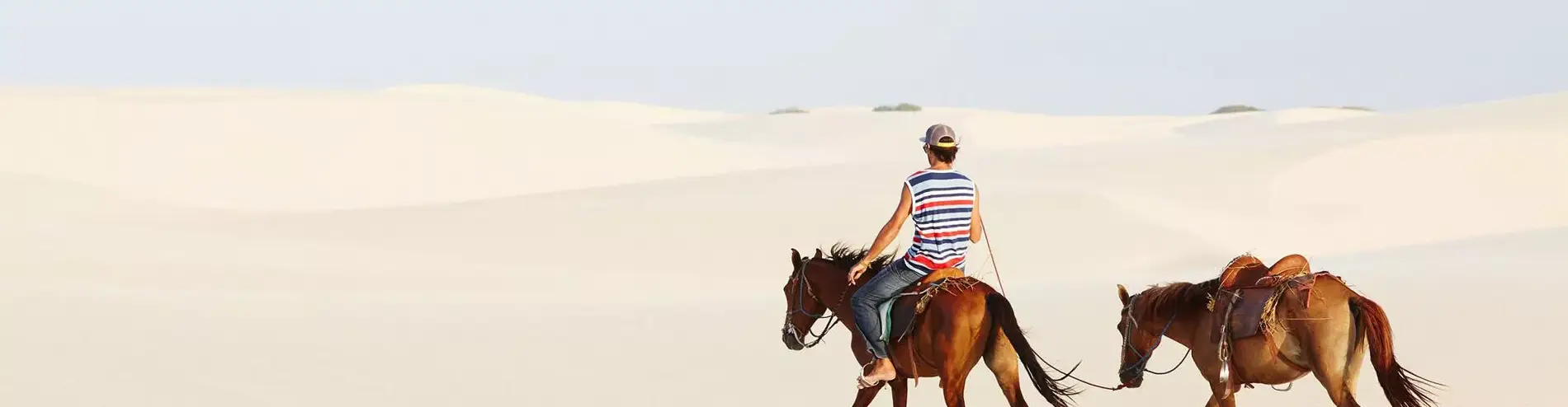 Pessoa em camelo no deserto