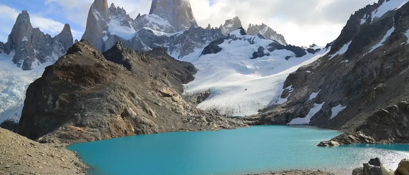 Três lago e o Parque Glaciares