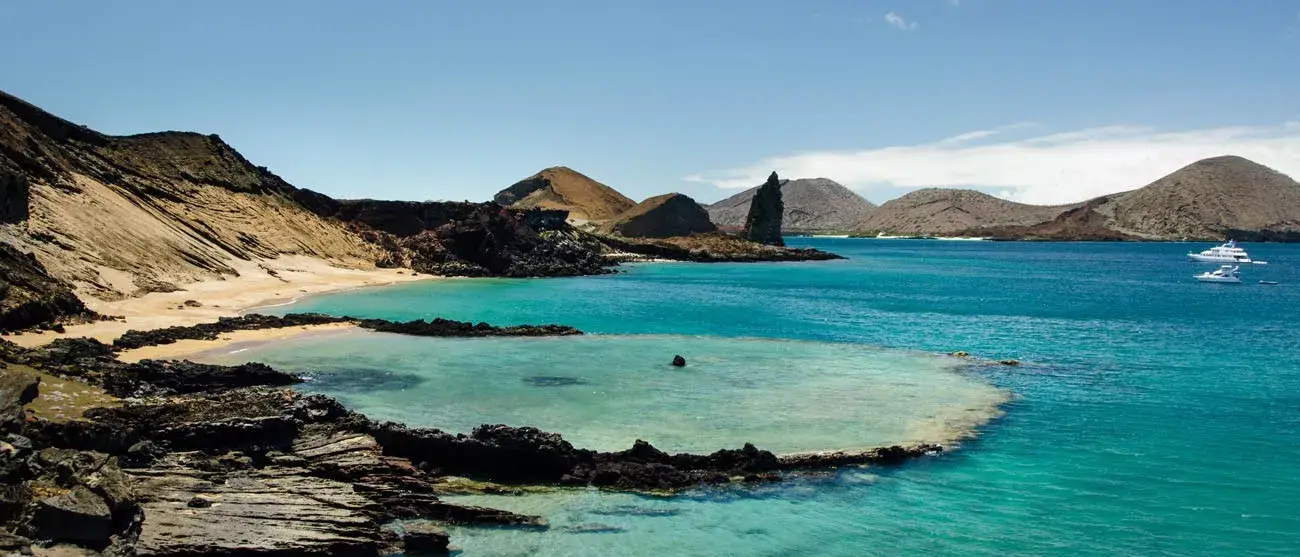 Lago Azul em Galápagos