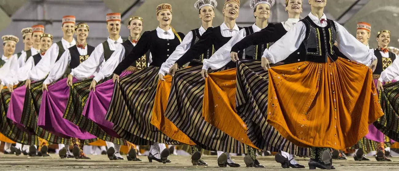 Riga, Letônia - O letão Canção Nacional e Festival de Dança
