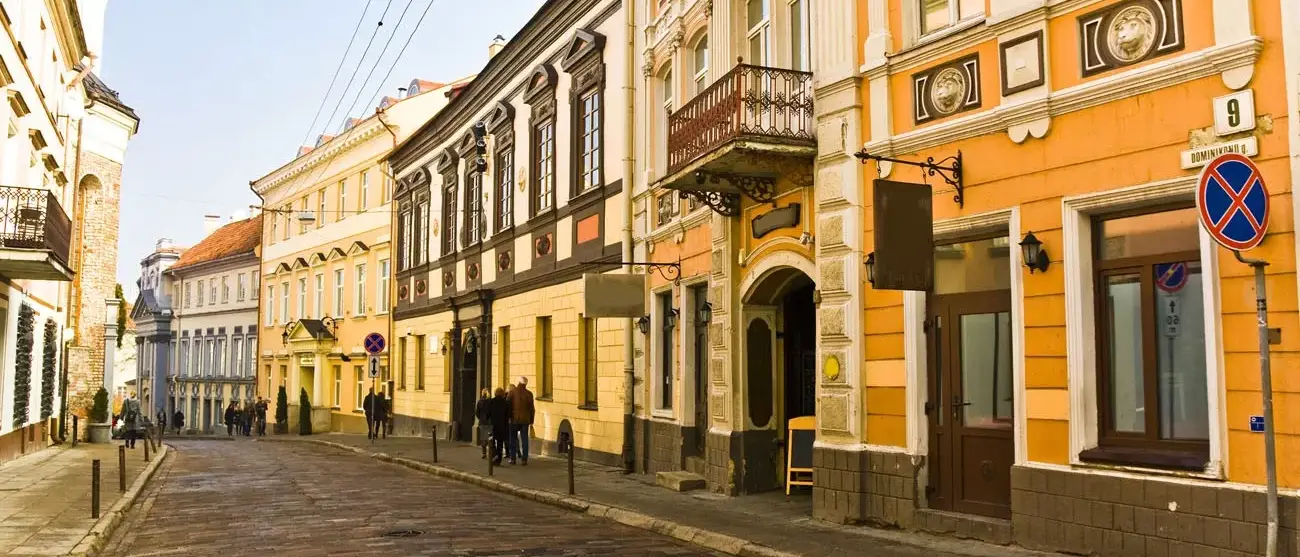 Rua Vilnius  da cidade antiga, lituana