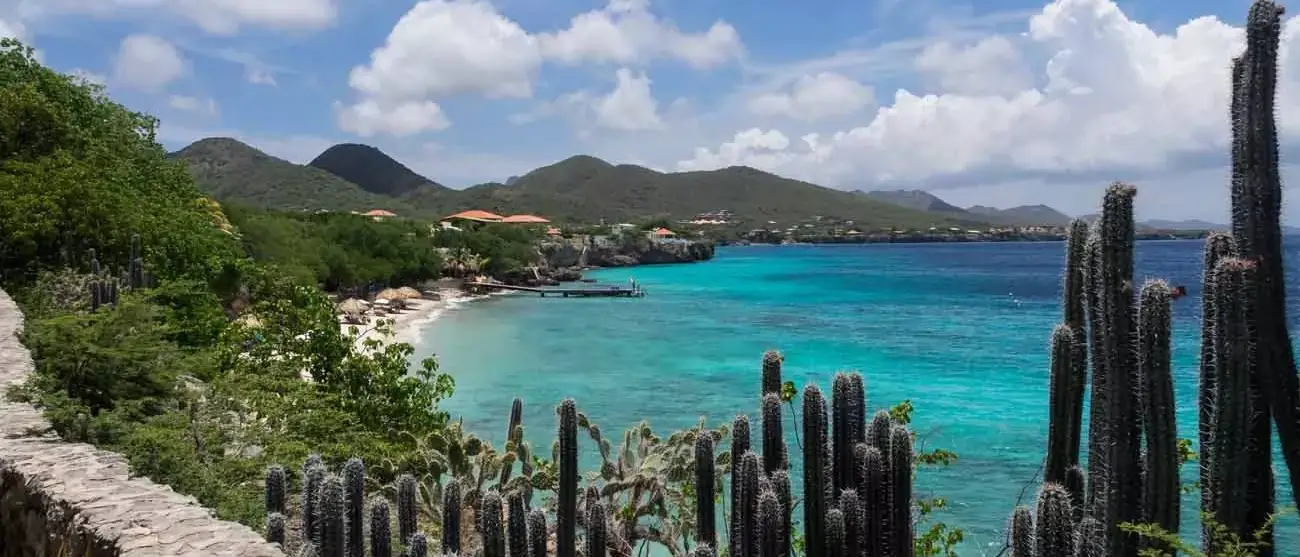 Vista de Westpunt em Curação