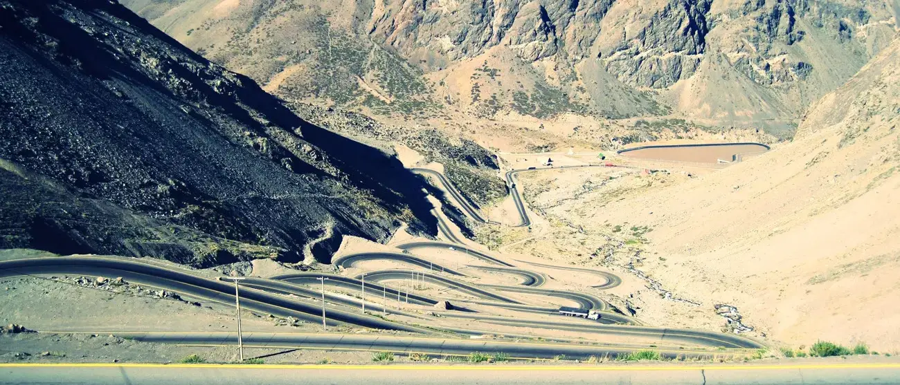 Los Caracoles nos Andes Chilenos - Portillo