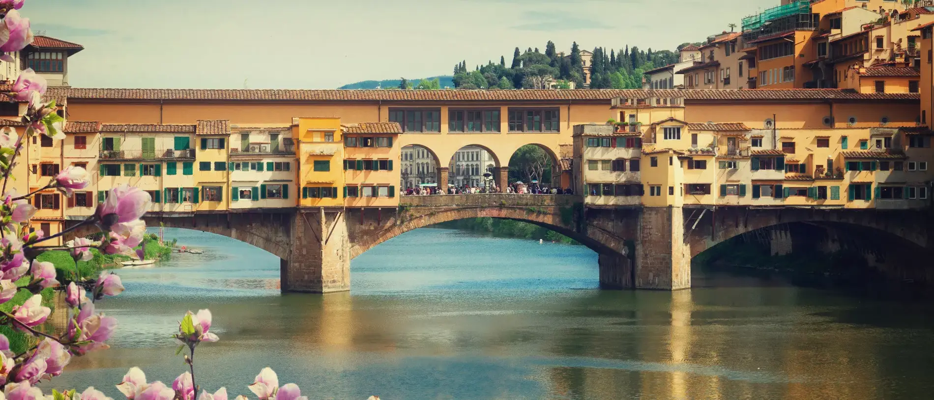 Ponte Vecchio em Florença, Itália
