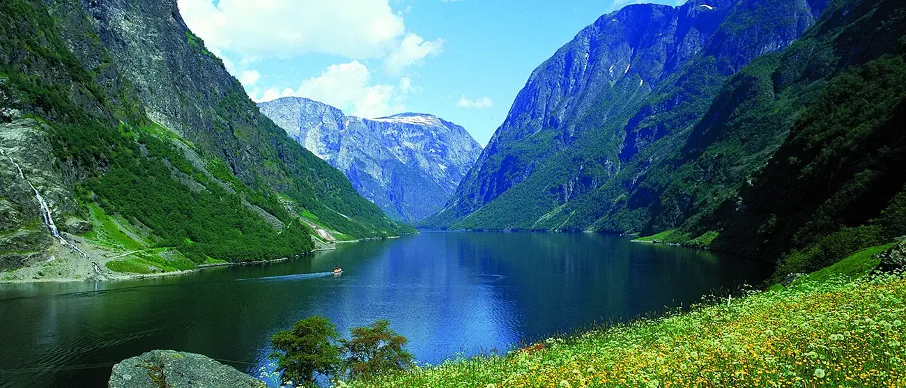 Sognefjord na Noruega