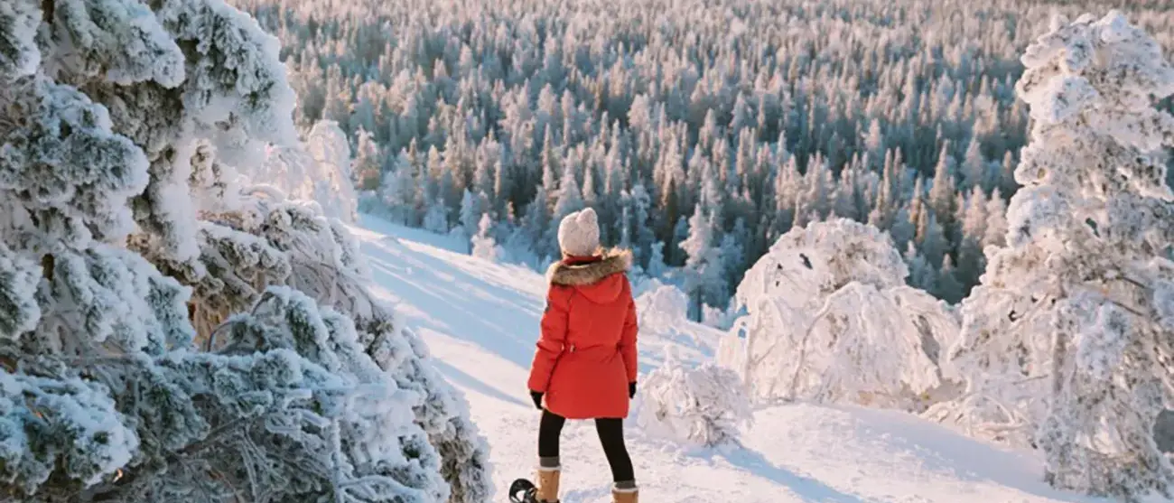Papai Noel e Aurora Boreal