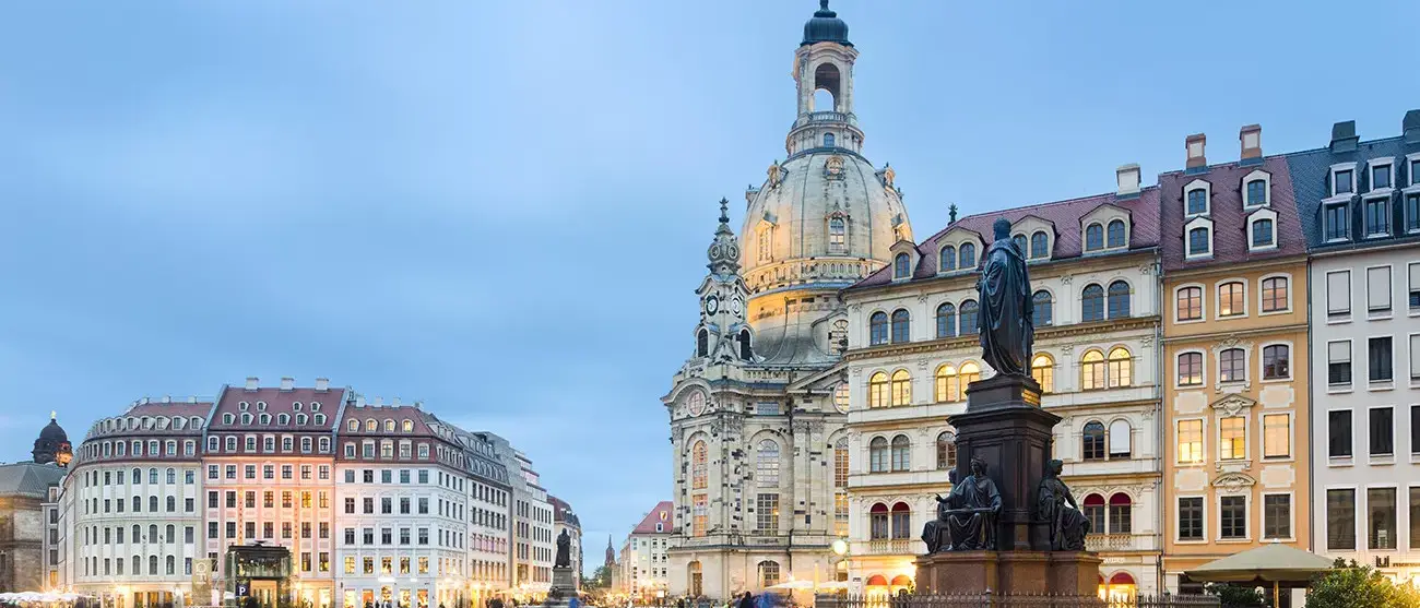 Praça em Dresden, Alemanha