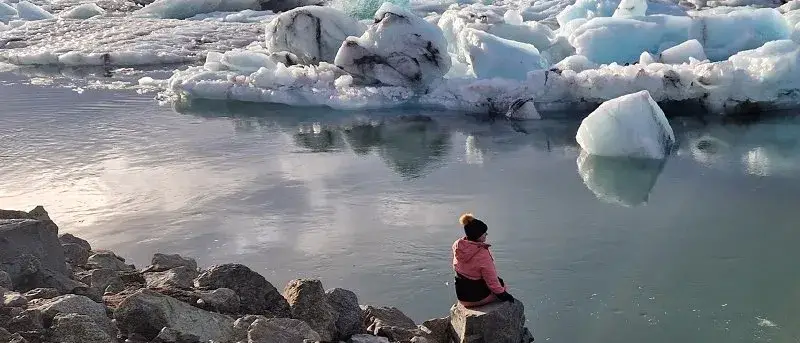 Glacia em Lagoa na Islândia