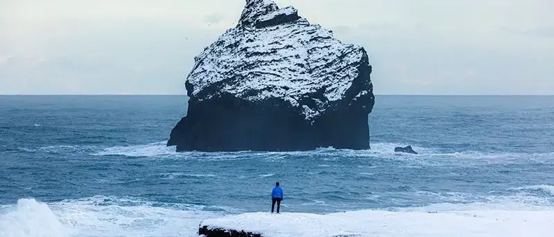Rocha na Peninsula Reykjanes, Islândia
