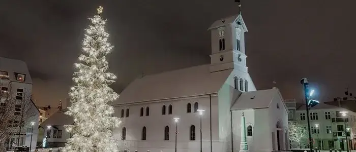 Reykjavik no Natal, Islândia