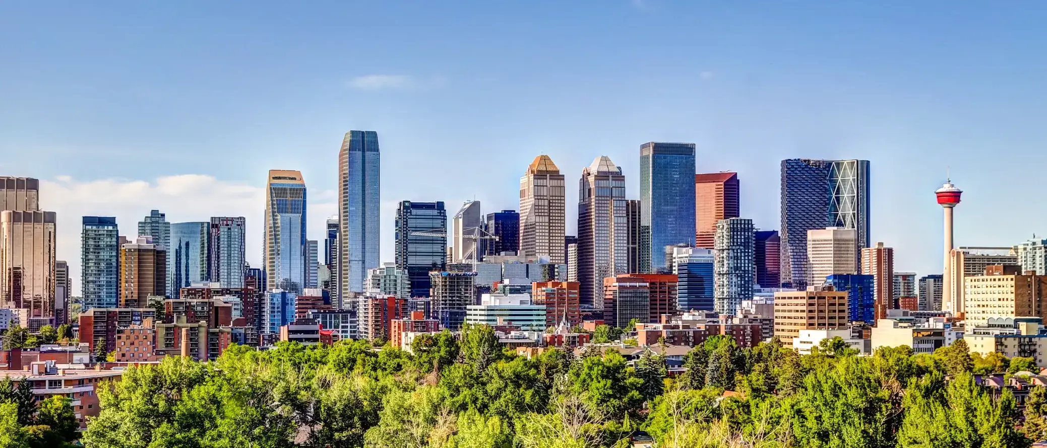 Vista da cidade de Calgary, Canada
