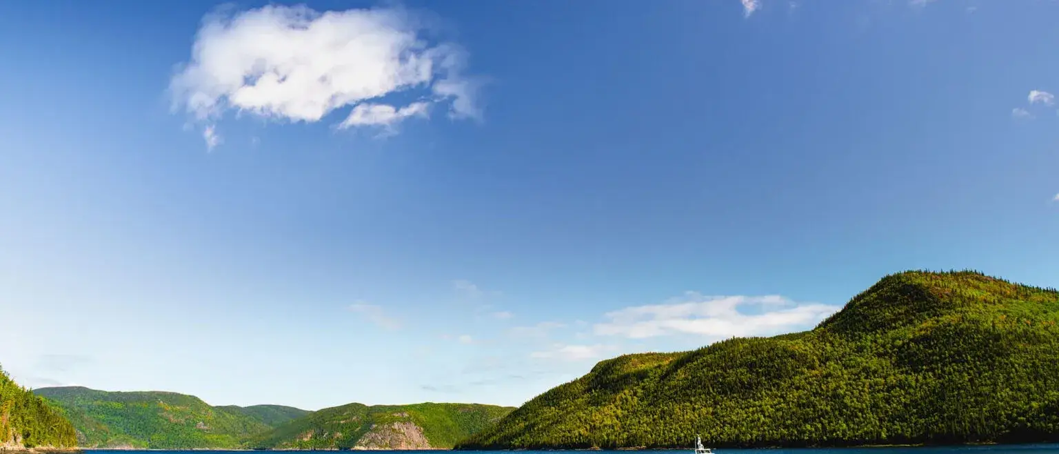 Fiorde em Saguenay, Canadá