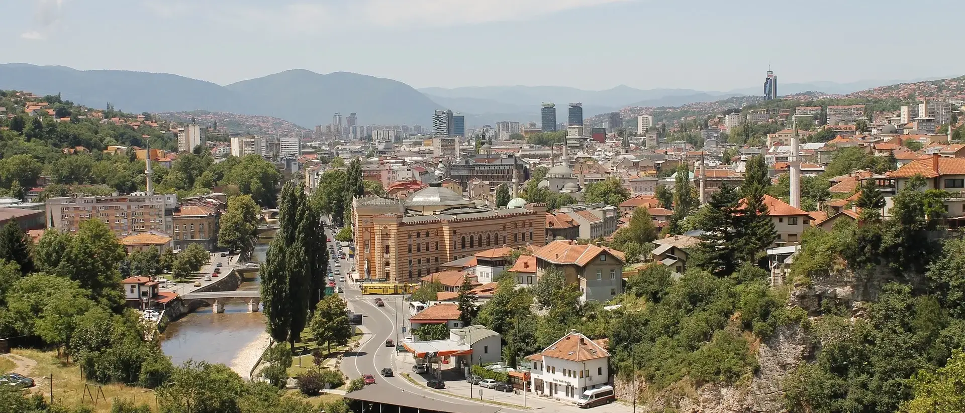 Vista de Sarajevo, Bosnia e Herzegovina