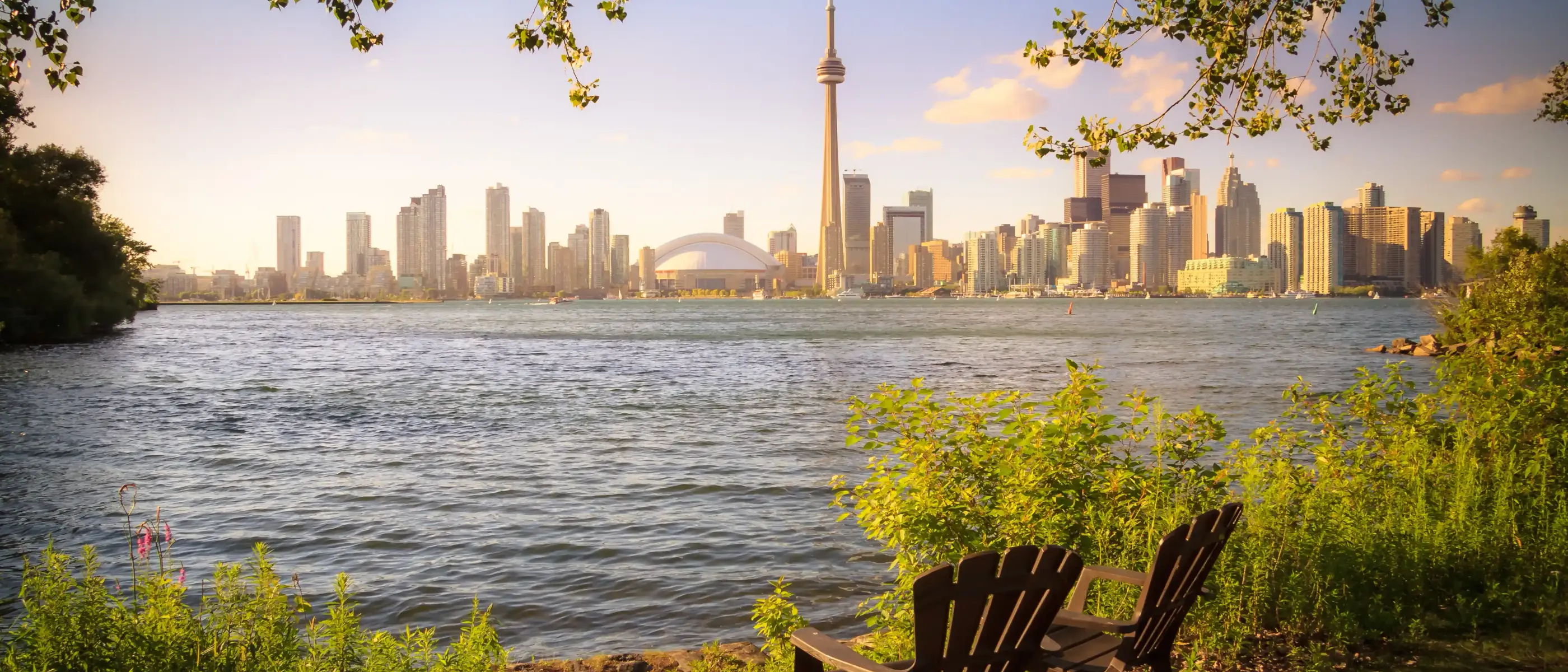 Vista de Toronto, da Ilha