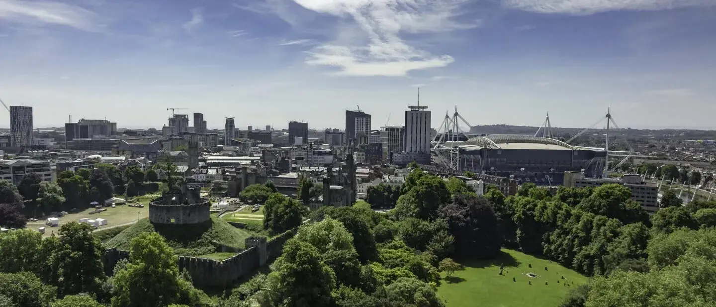 Vista de Cardiff, Gales