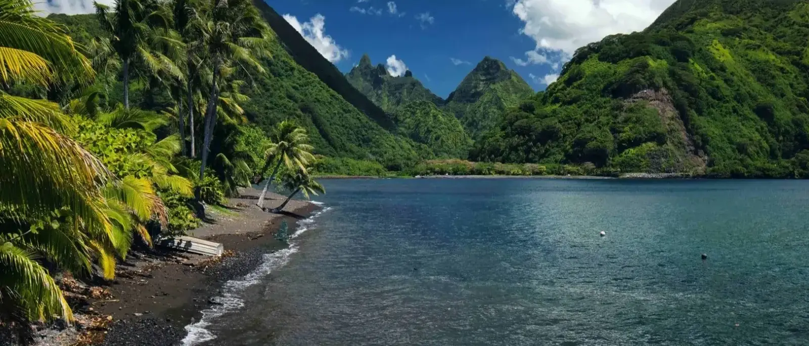 Plague de Tautira, Tahiti, Polinésia Francesa