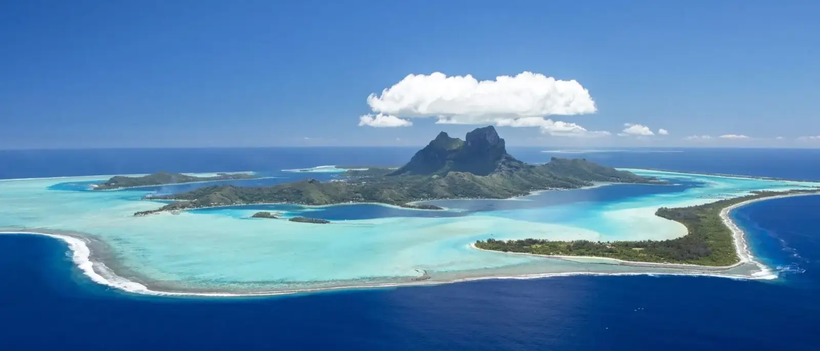 Vista de Bora Bora, Polinesia Francesa