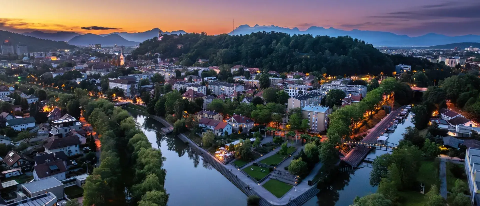 Vista de Liubliana, Eslovenia