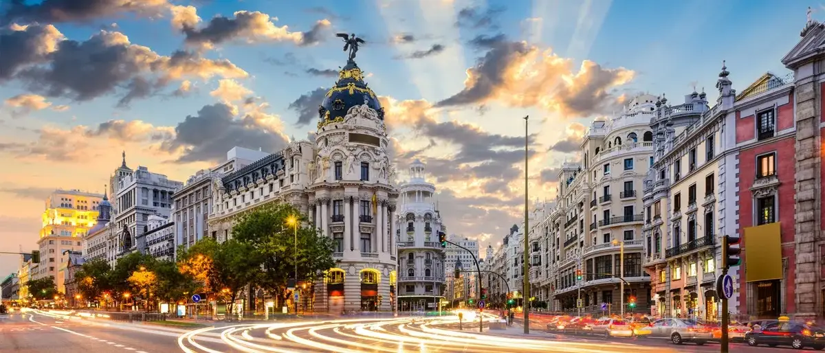 Avenida em Madri, Espanha
