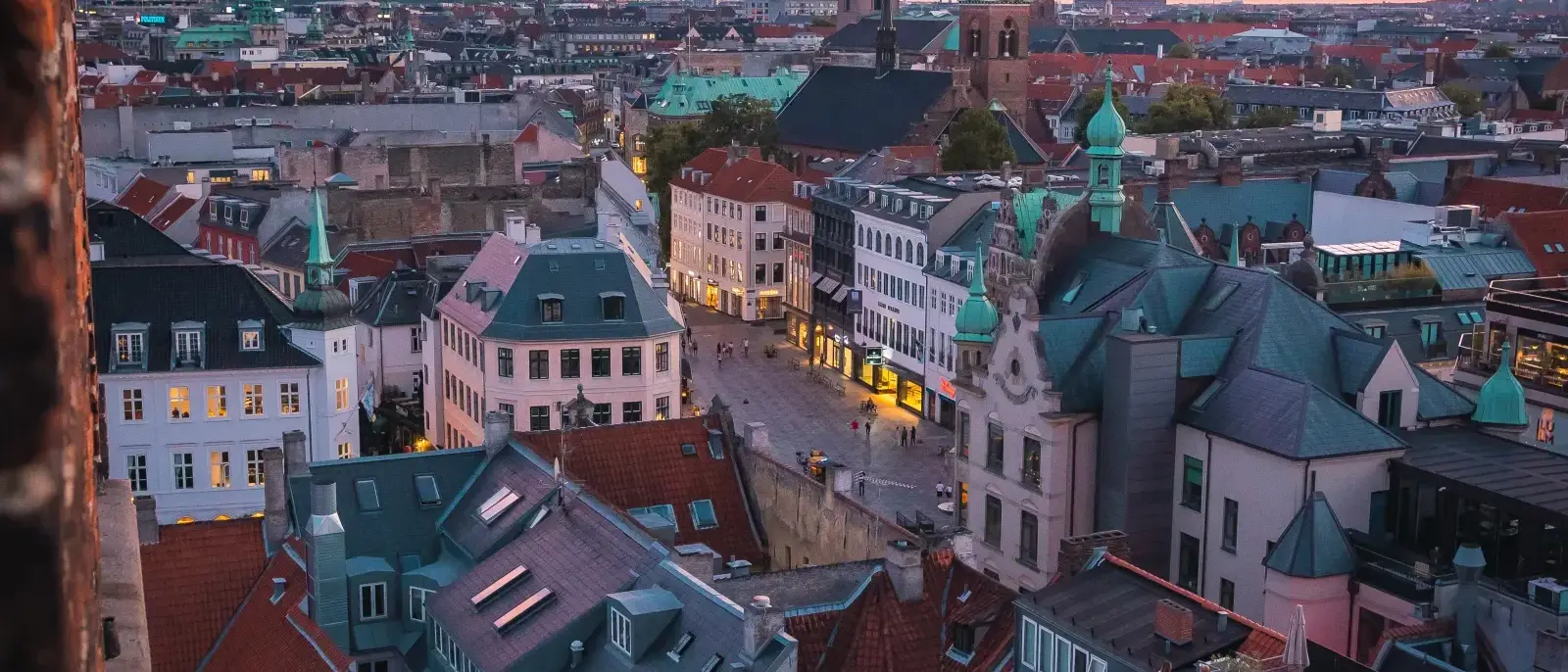 Por do Sol sobre Copenhague, Dinamarca