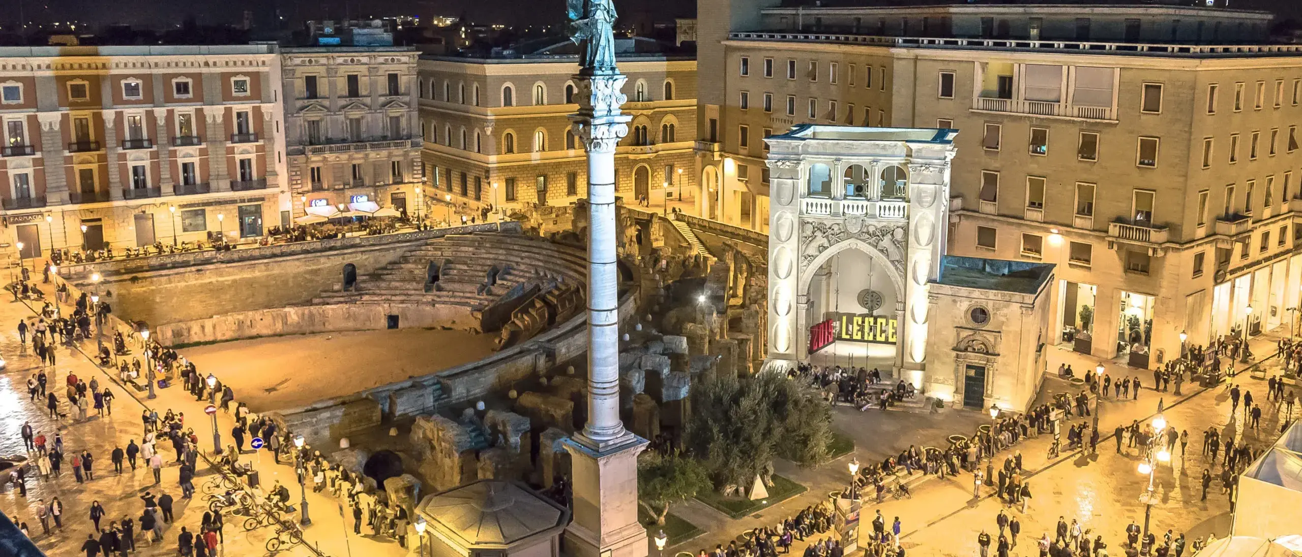 Noite em Lecce, Itália