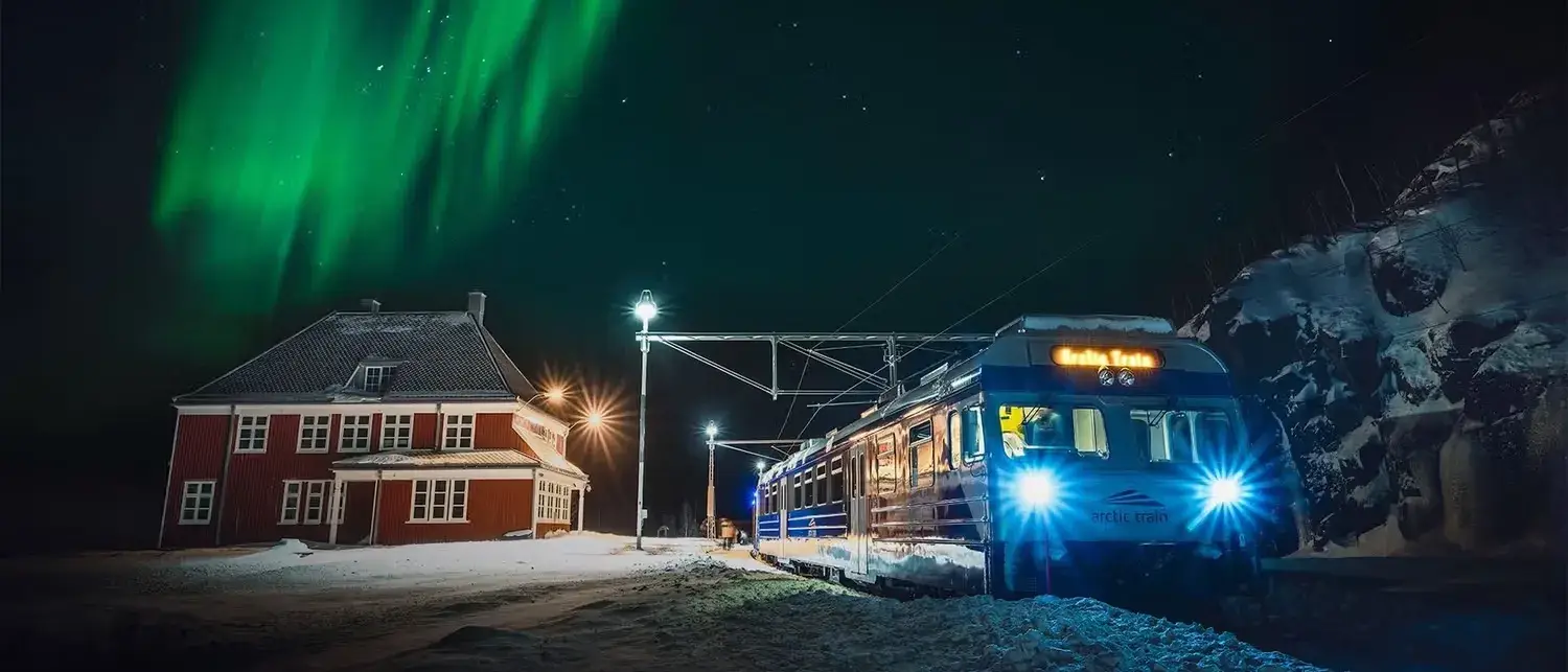 Trem da Aurora Boreal, Narvik, Noruega