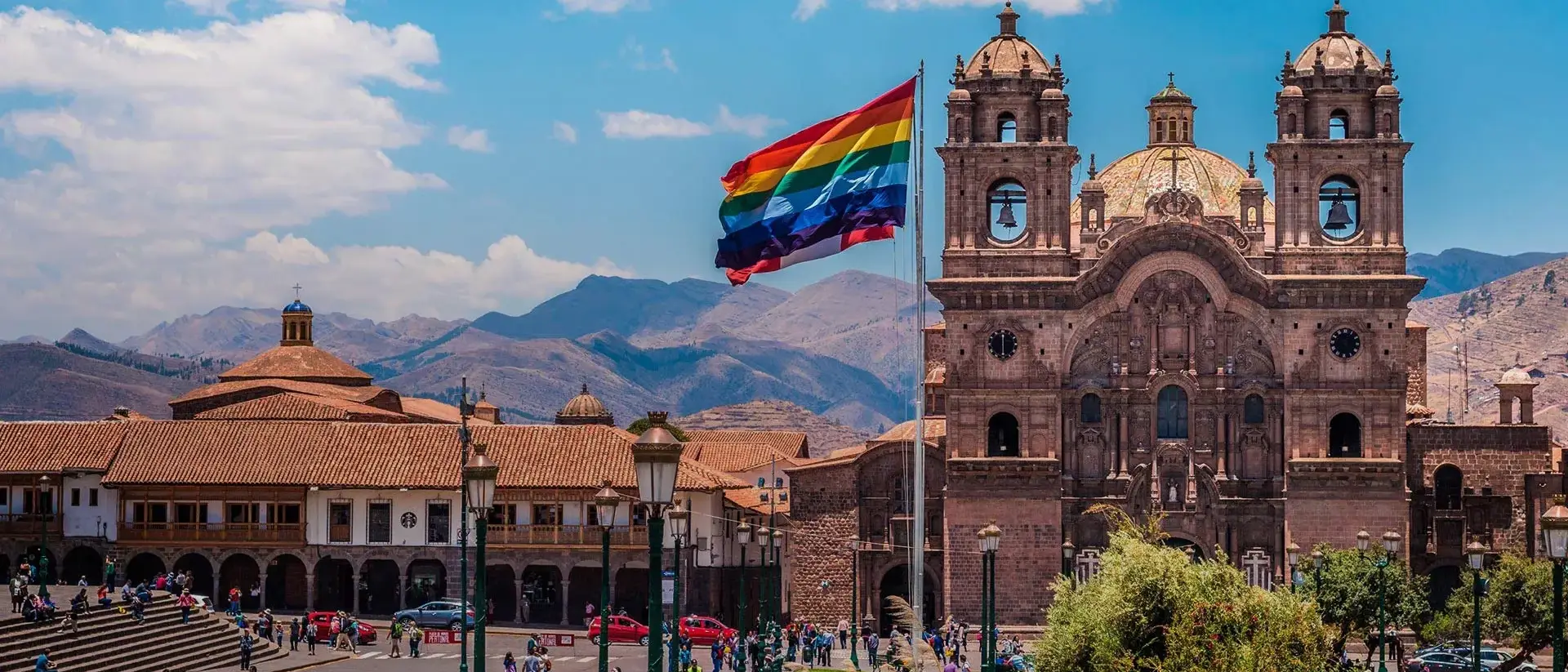 Bandeira de Cusco e do Peru