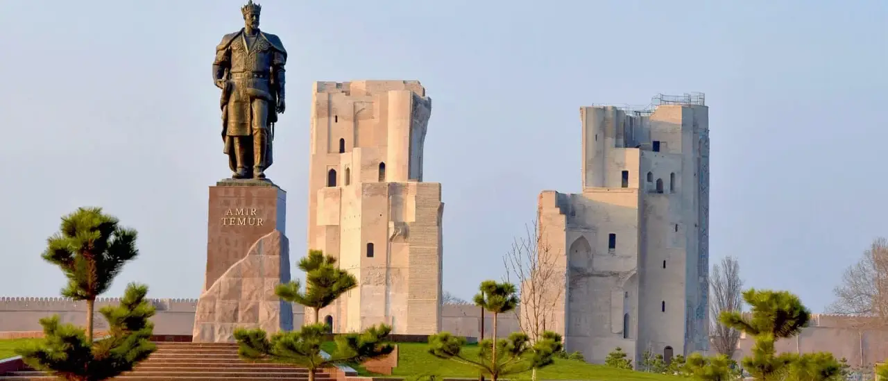 Palacio Ak-Saray, em Shakhrisabz, Uzbequistão