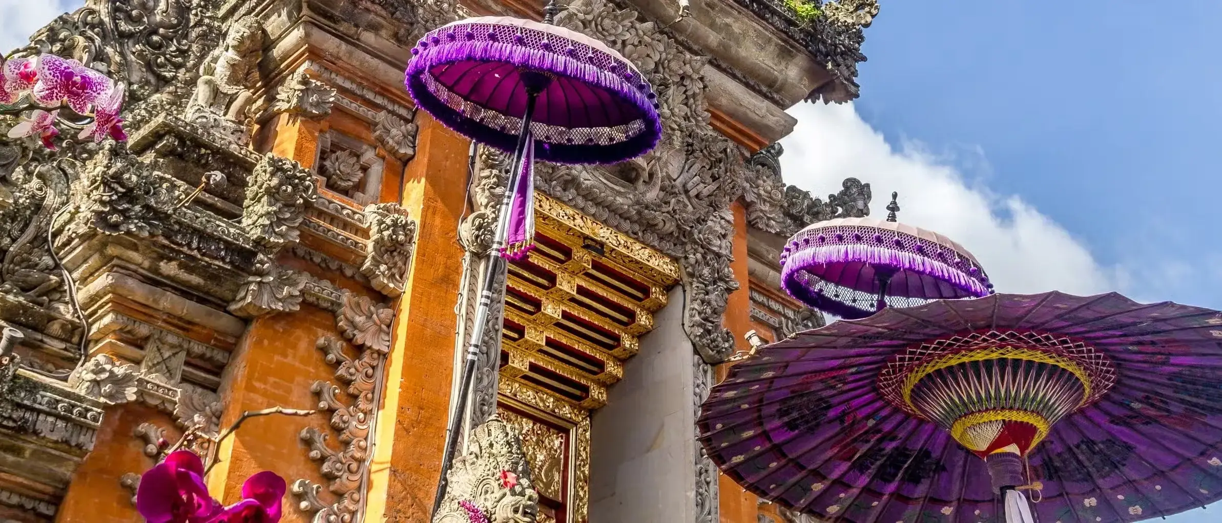Fachada Tradicional em Ubud, Bali, Indonésia