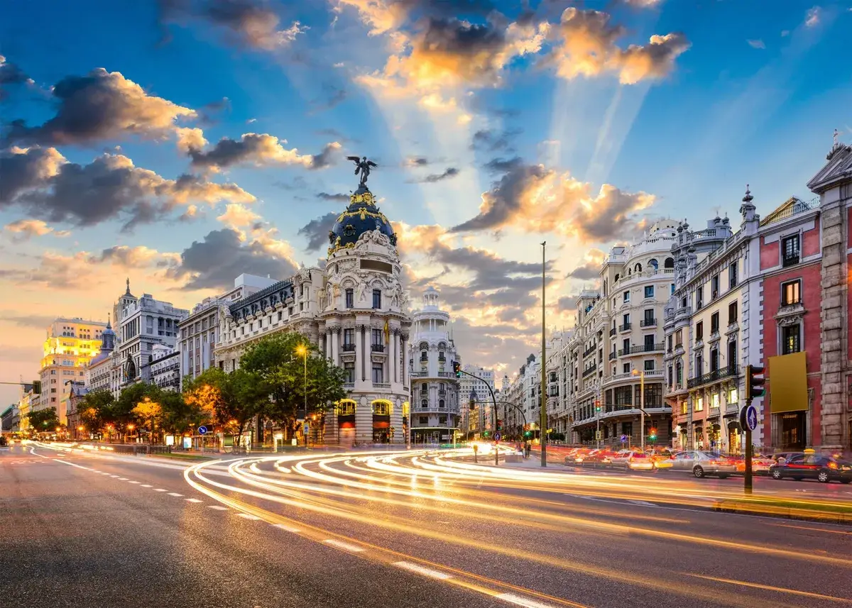 Avenida em Madri, Espanha