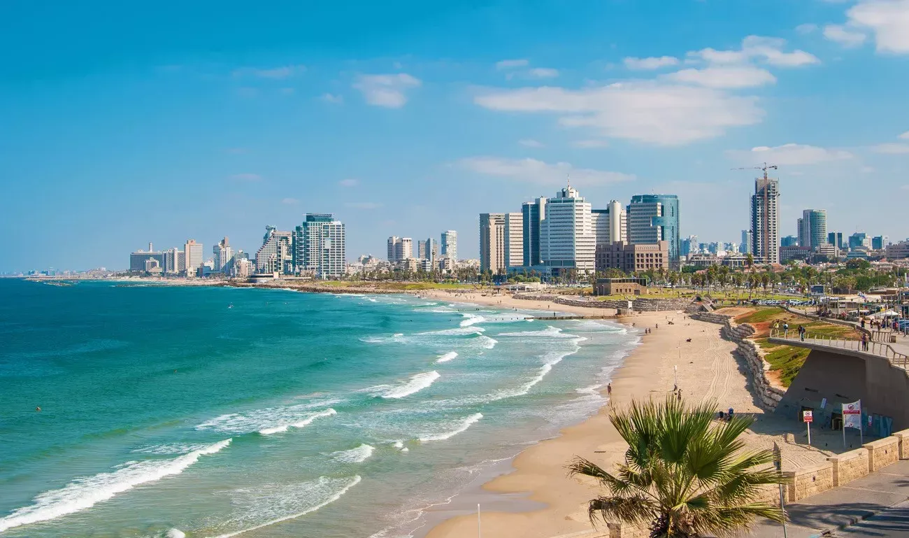 Praia em Israel