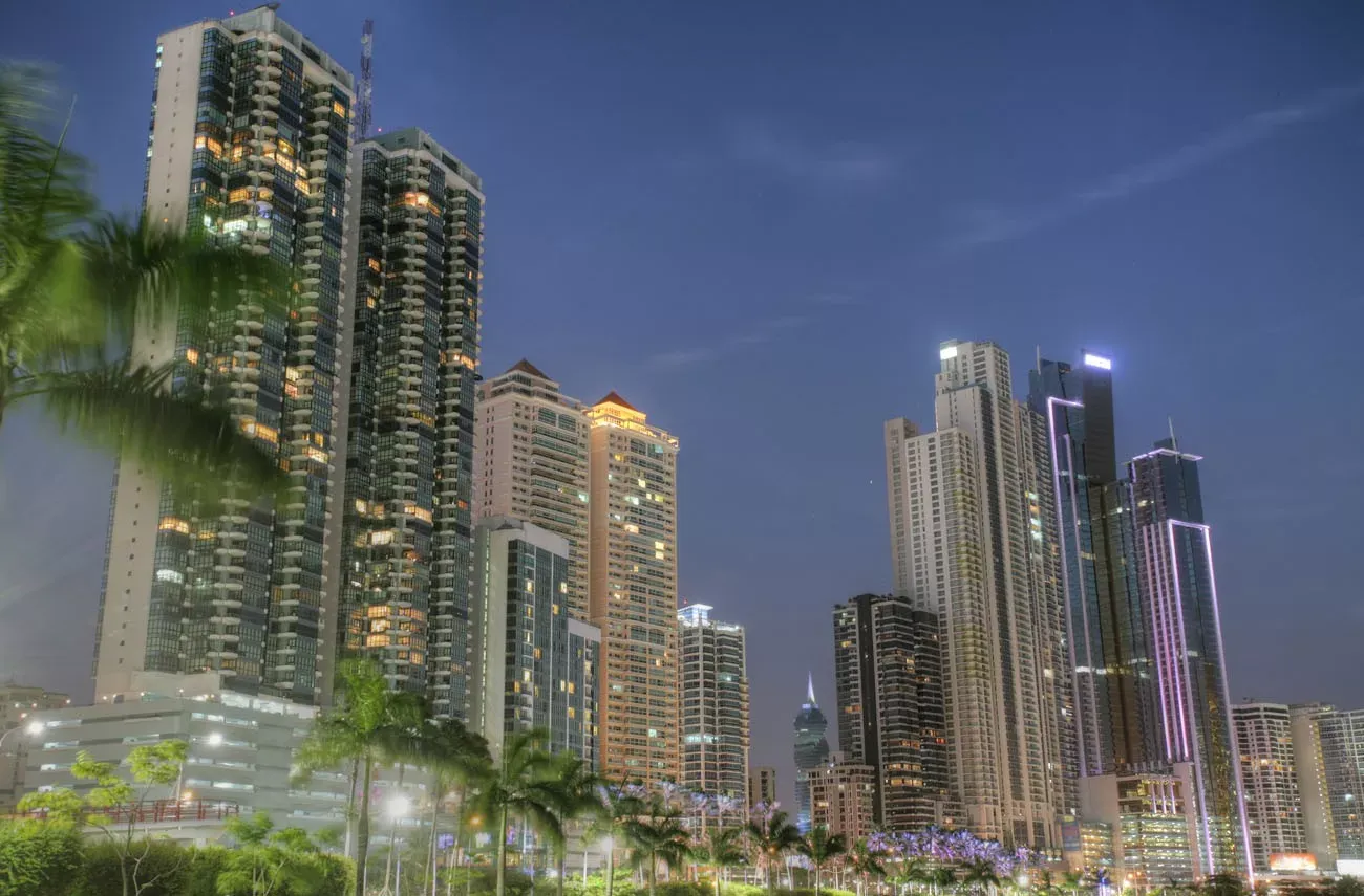 Edifícios modernos no Panama