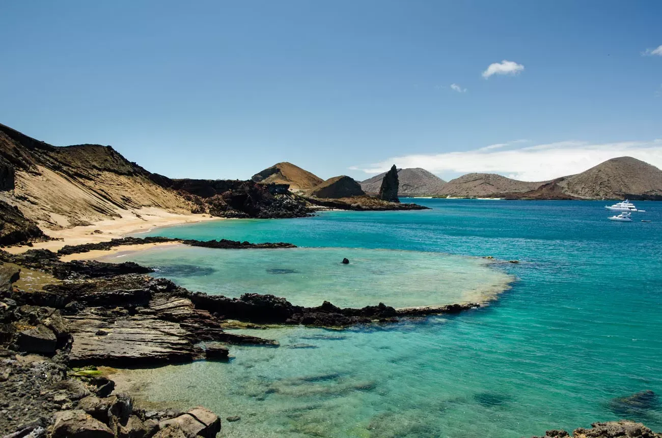 Lago Azul em Galápagos