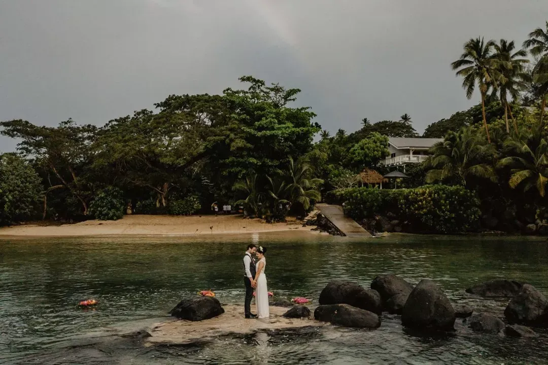 Elopement Wedding no Taveuni Palms Luxury Resort