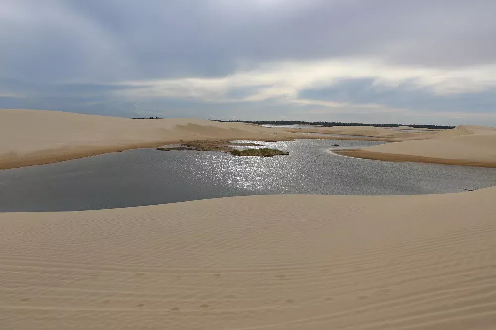 Pessoa em camelo no deserto