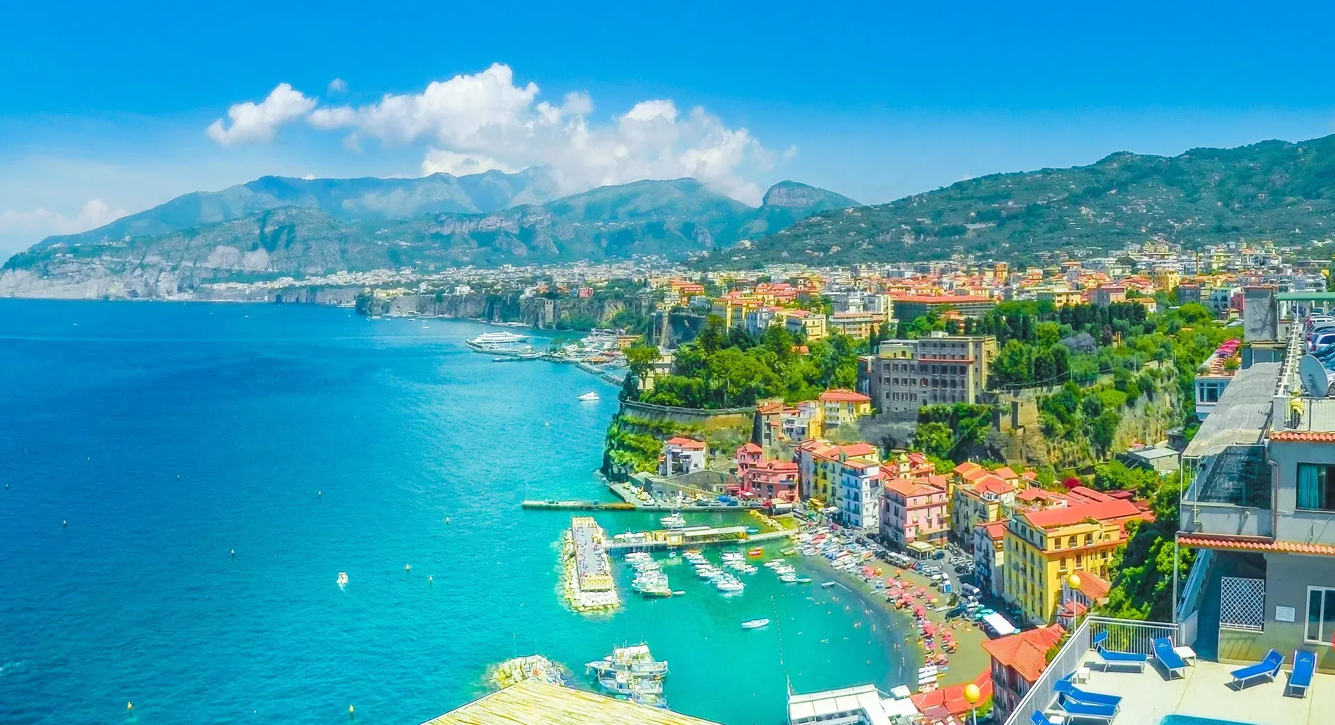 Vista Panorâmica de Sorrento, Itália