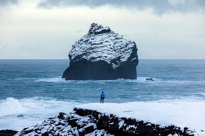 Rocha na Peninsula Reykjanes, Islândia