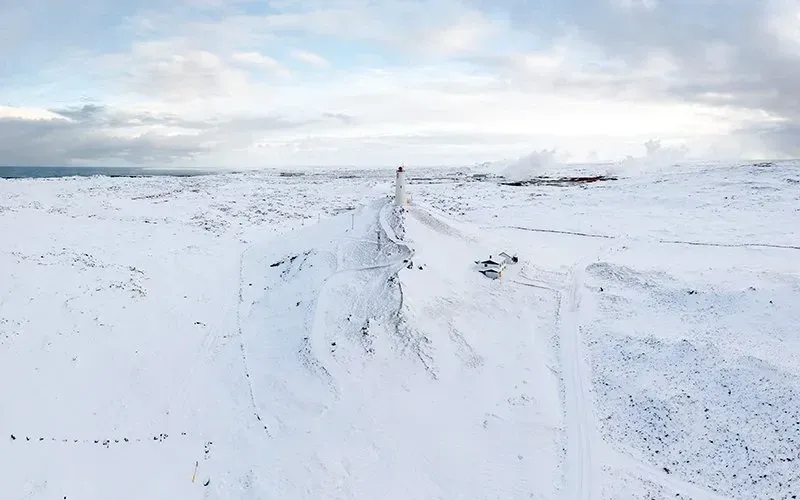 Reykjanesviti, em Reykjanes, Islândia