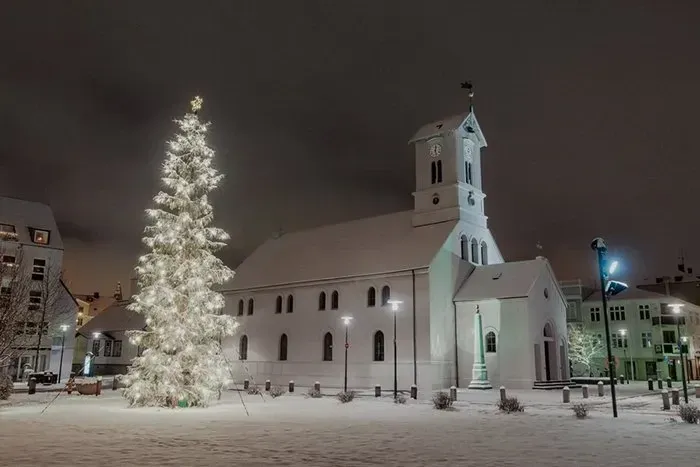 Reykjavik no Natal, Islândia