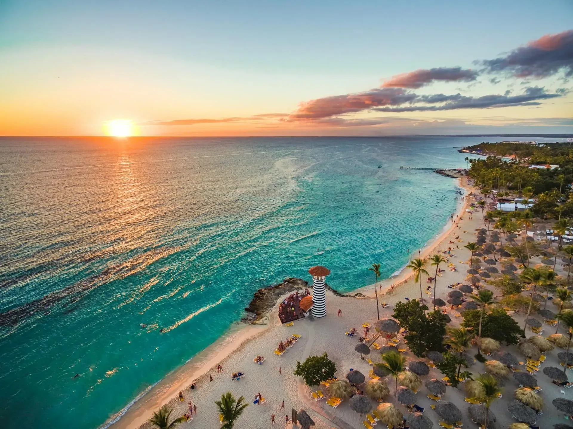 Pôr do sol em Bayahibe, Republica Dominicana