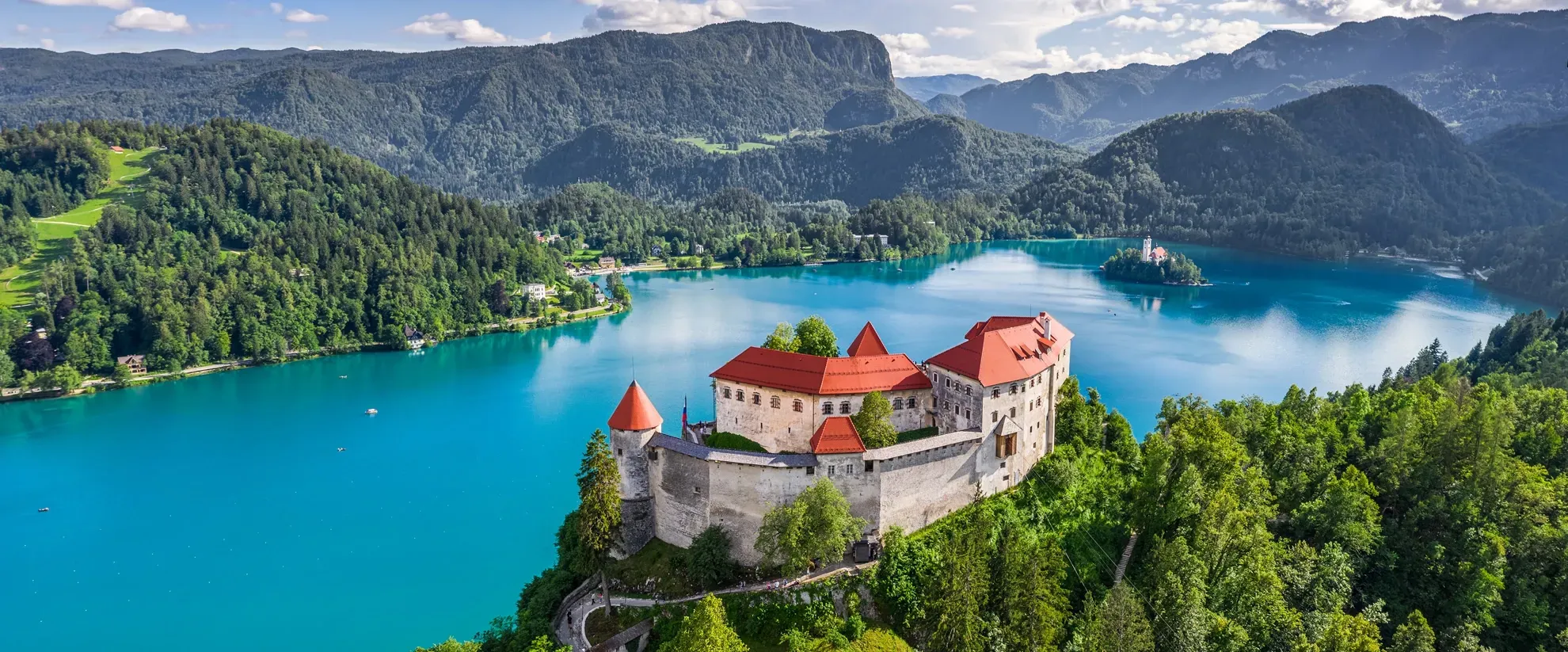 Castelo no Lago Bled, Eslovênia