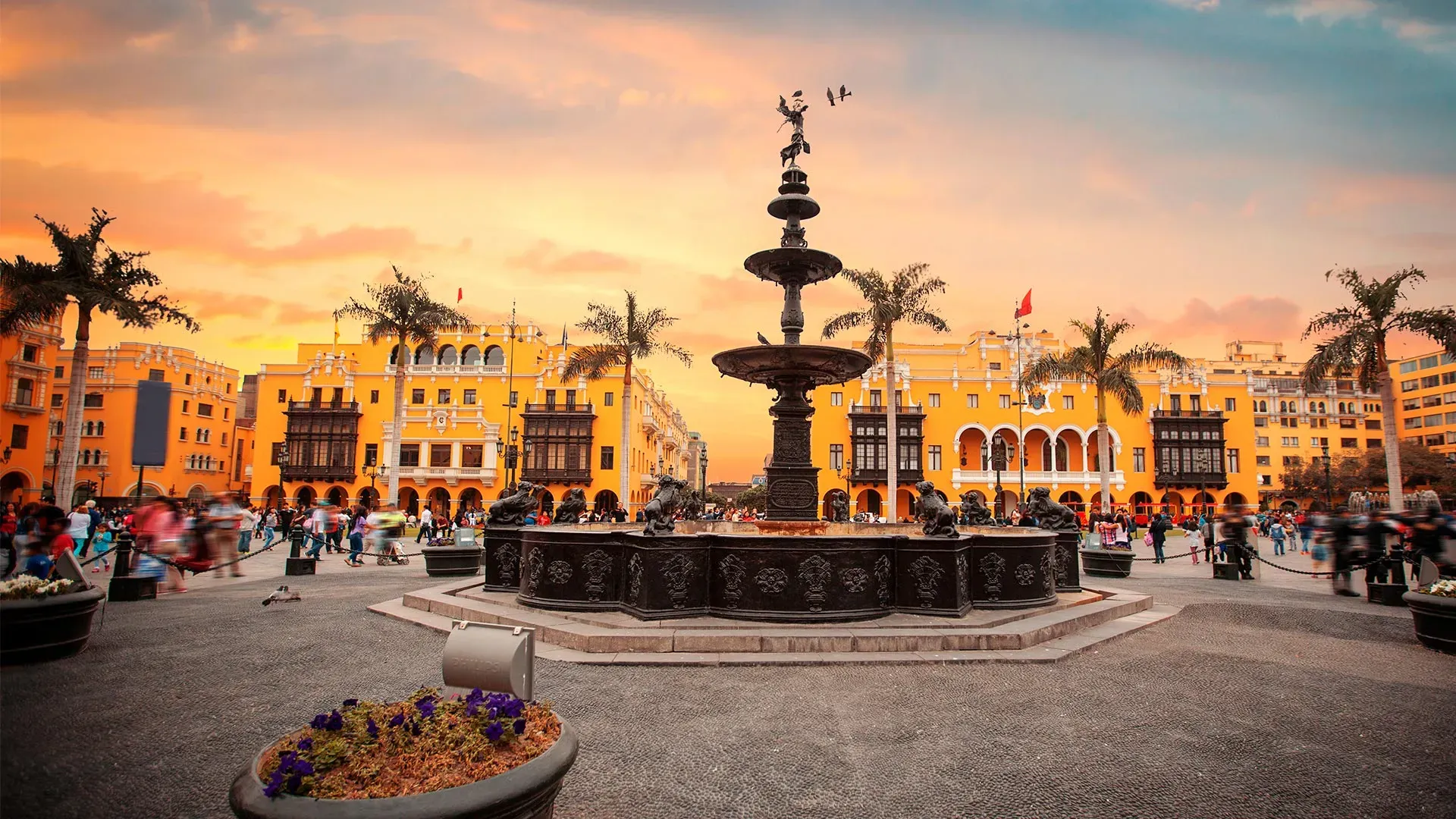 Entardecer em Lima