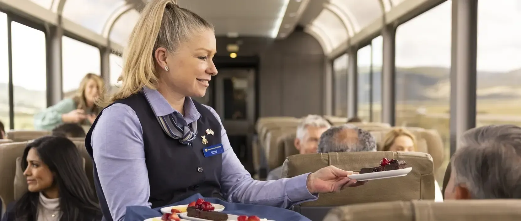 Serviço a Bordo do Rocky Mountaineer, Canada